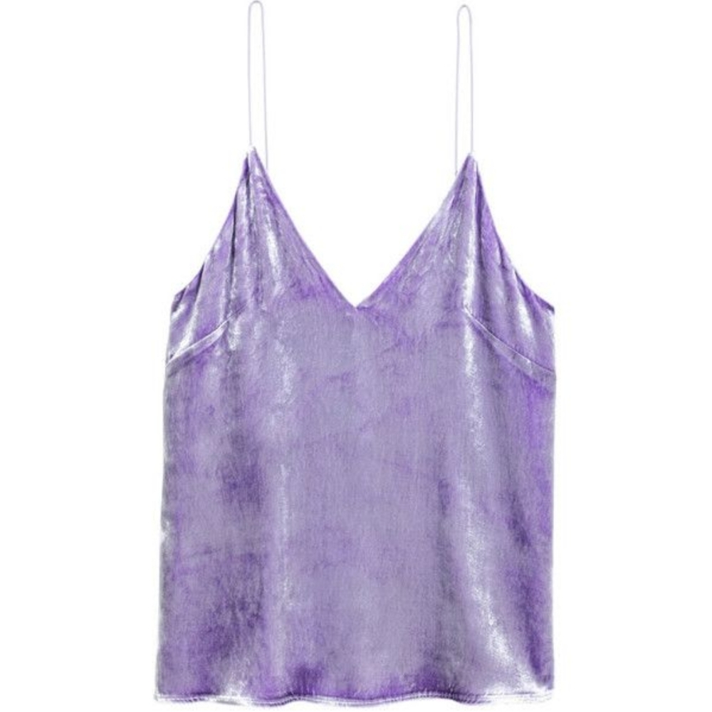 Purple Velvet Tank Top